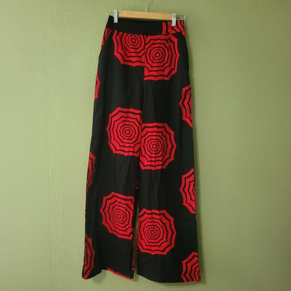 Mae Otti Black And Reg Wide Pant Size M NWT - Picture 6 of 6